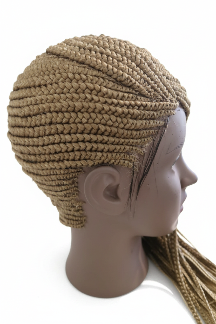 VELOURA – Cornrow Braided Wig Blonde